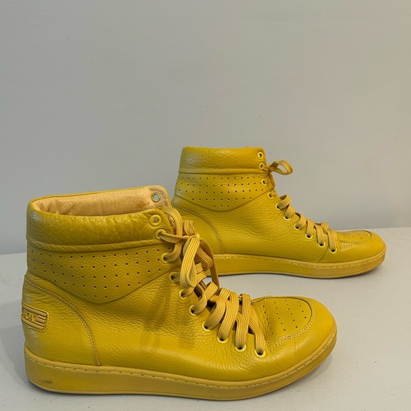 TRAVEL FOX Unisex Nappa Leather Round Toe Lace-Up High-Tops - Picture 2 of 7